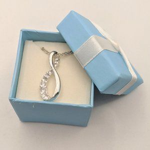 NIB Avon Believe in Love CZ Necklace